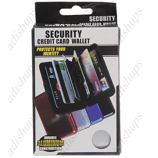 Security Credit Card Wallet Card Pack Holder Case Box Protector With 6 ...